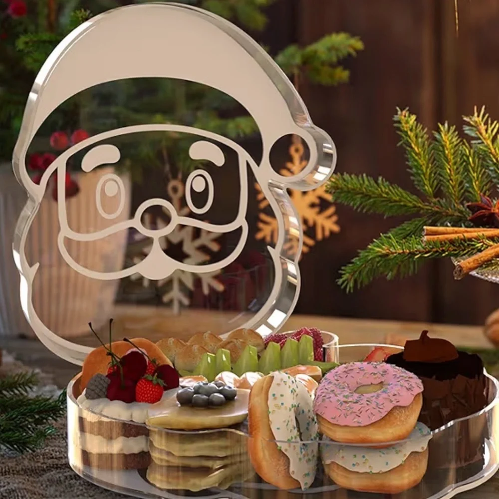 Santa Claus Acrylic Party Tray